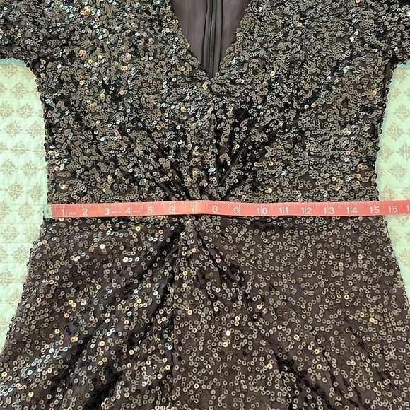 NWT French Connection Emille Sparkle Long Sleeve Sequin Sheath Dress Size 4 - Picture 15 of 17